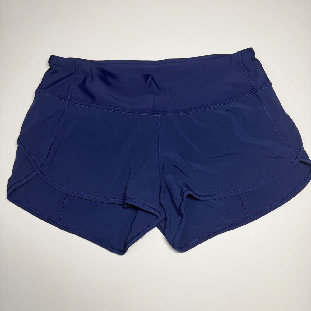 Lululemon Speed Up Low Rise Running Shorts Navy Blue W8ANIS